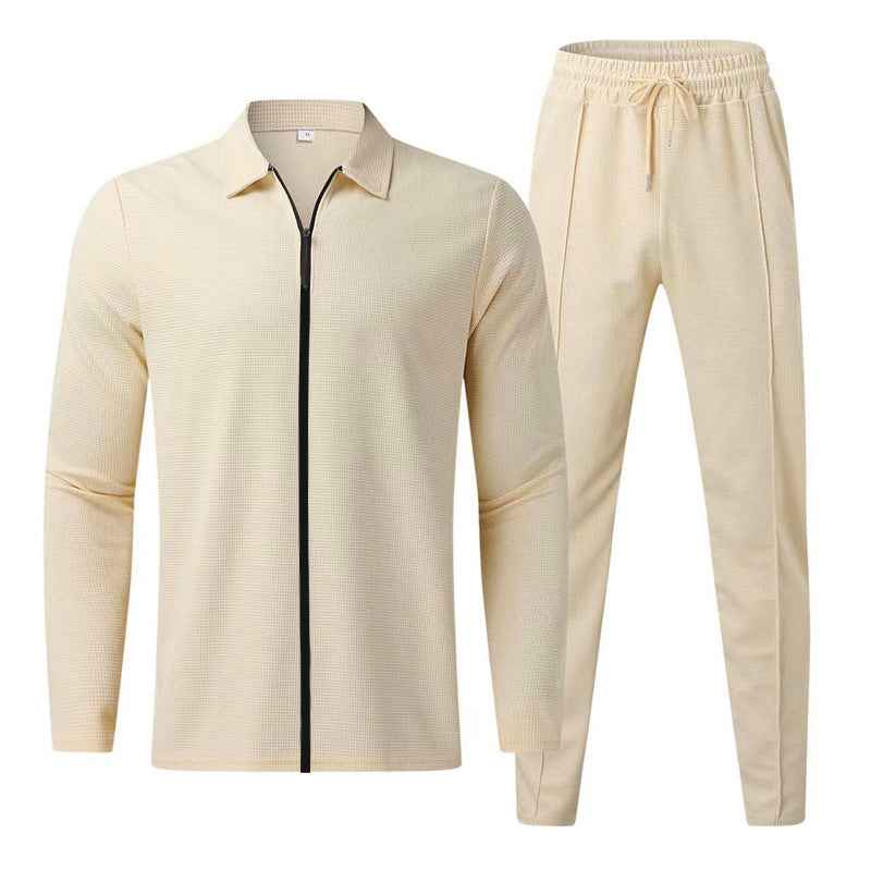 MoveX Men's 2 Piece Tracksuit Full Zip Jacket and Jogger Pants Set