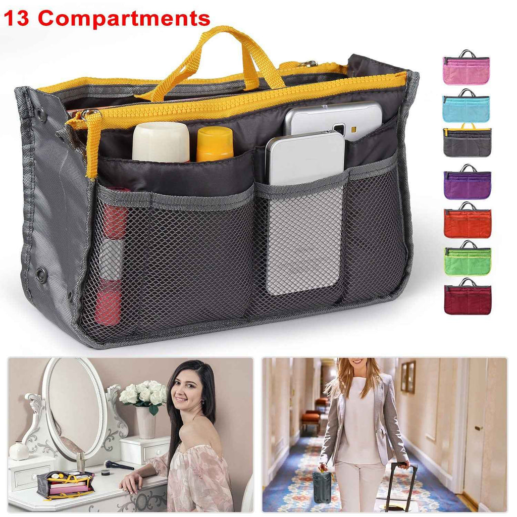 MoveX Women's Purse Organizer Insert Handbag Liner Bag in Bag with Handles