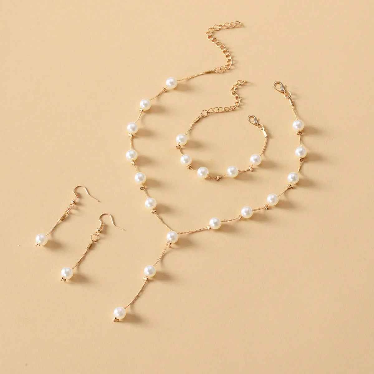 Faux Pearl Jewelry Set