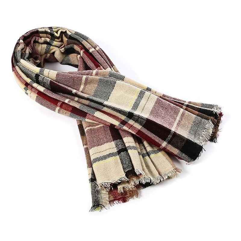 Women's Plaid Blanket Scarf