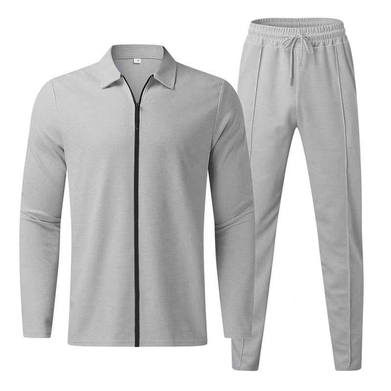 MoveX Men's 2 Piece Tracksuit Full Zip Jacket and Jogger Pants Set
