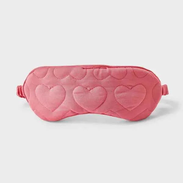 Quilted Heart Sleep Mask