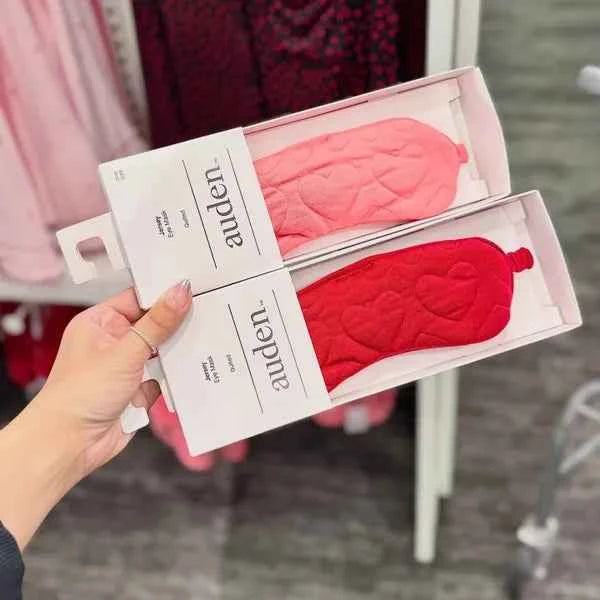 Quilted Heart Sleep Mask