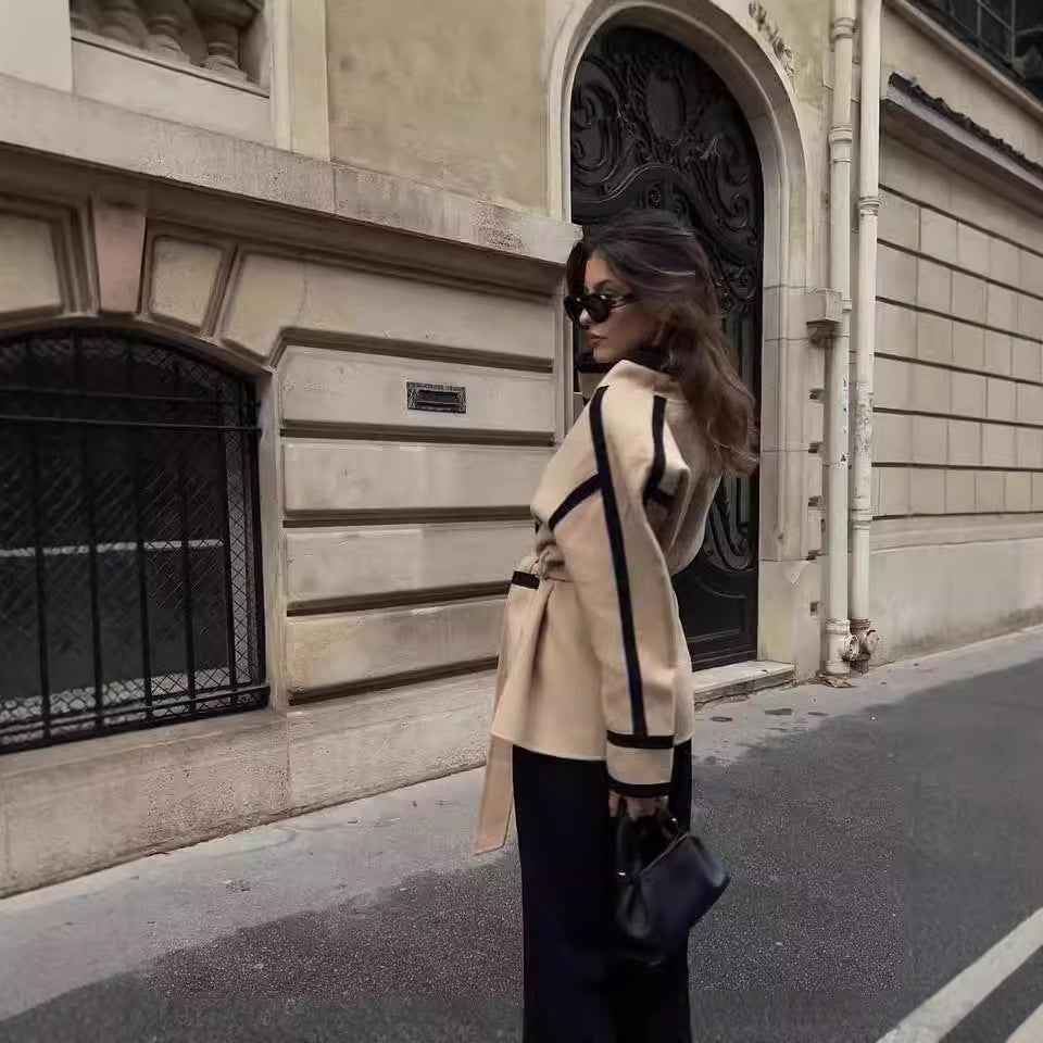 Women's Belted Wrap Coat