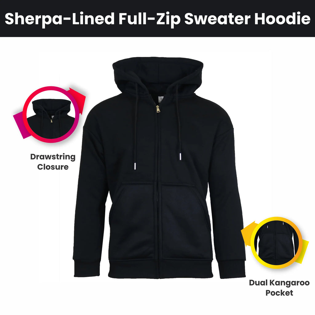 MoveX Sherpa-Lined Full-Zip Hoodie
