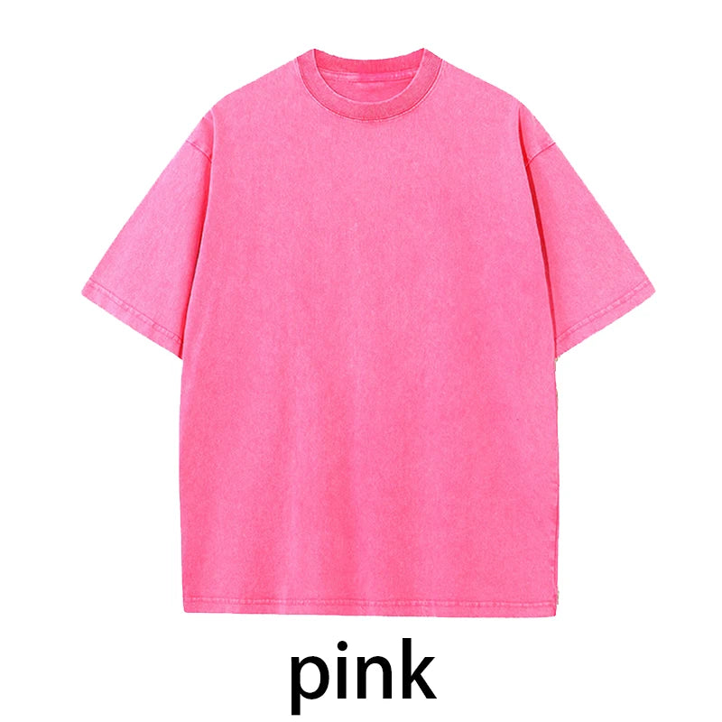 MoveX Acid Wash Oversized Heavyweight Tee