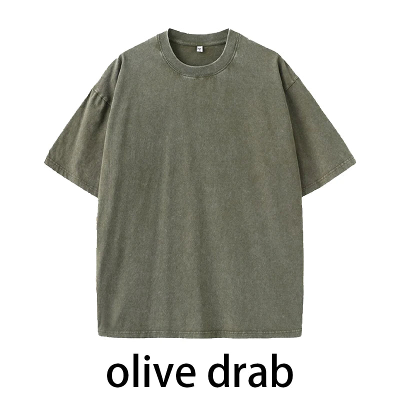 MoveX Acid Wash Oversized Heavyweight Tee