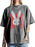 MoveX Bunny Graphic Oversized Cotton Tee