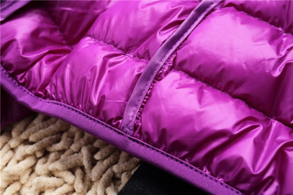 MoveX Women's Lightweight Packable Hooded Puffer Jacket