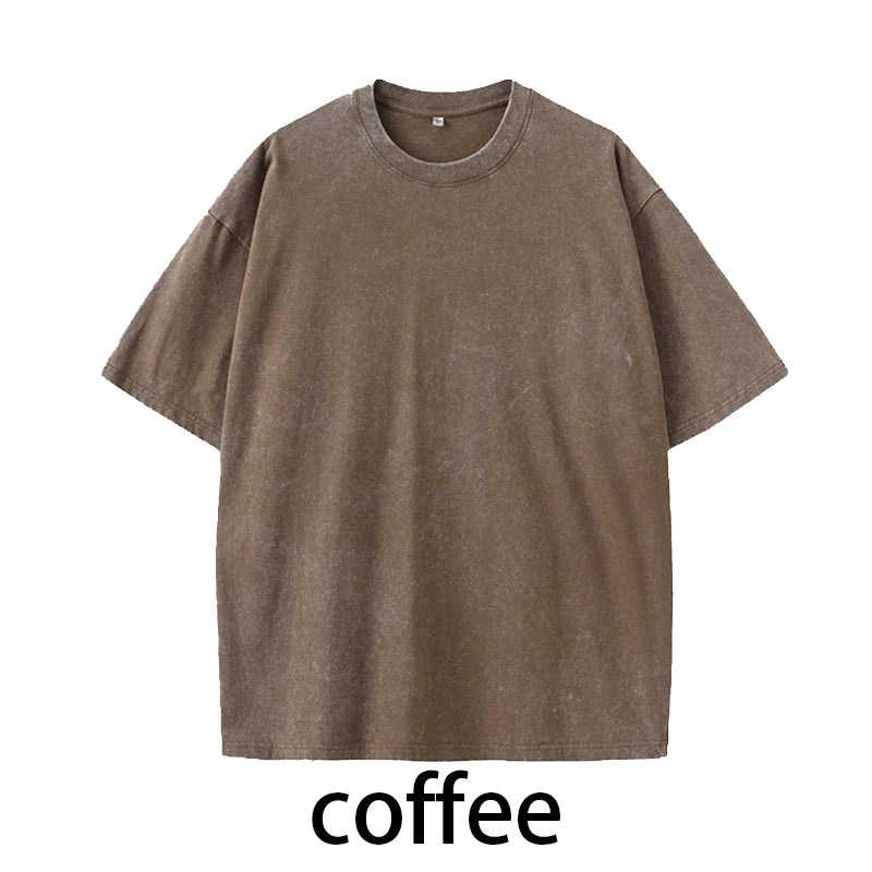 MoveX Acid Wash Oversized Heavyweight Tee