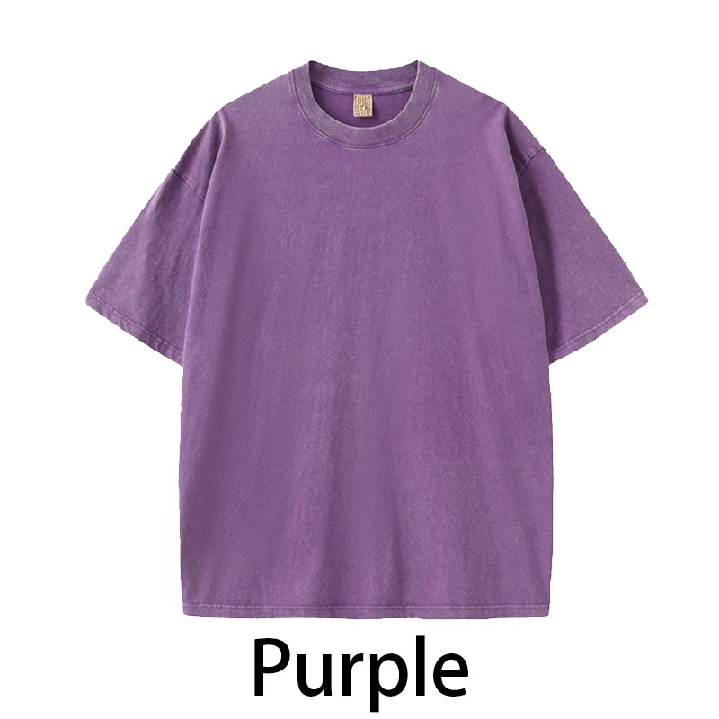 MoveX Acid Wash Oversized Heavyweight Tee