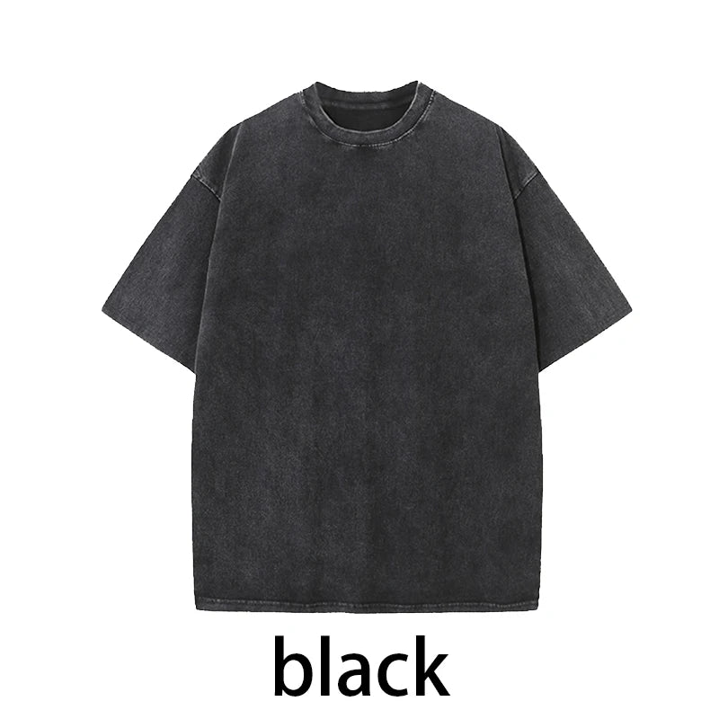 MoveX Acid Wash Oversized Heavyweight Tee