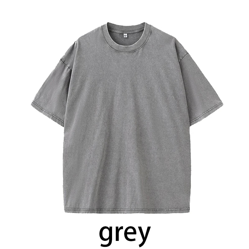 MoveX Acid Wash Oversized Heavyweight Tee