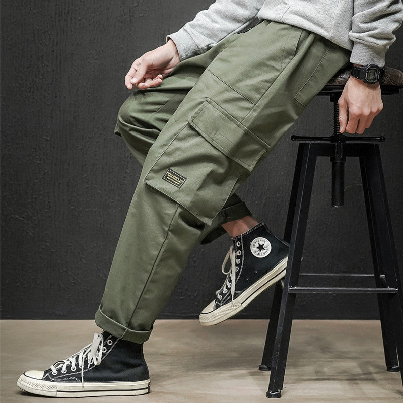 MoveX Straight-Leg Casual Utility Cargo Pants
