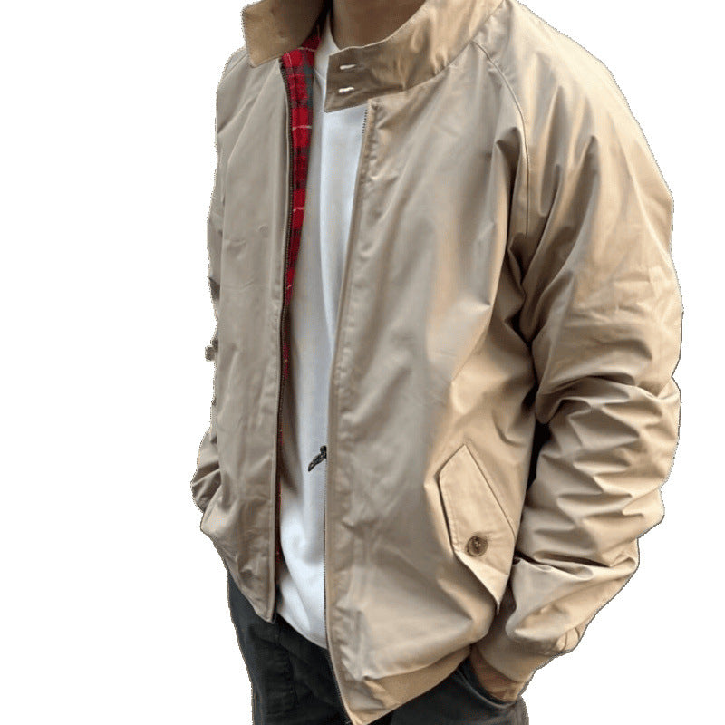 MoveX American Retro Stand-Collar Windproof Jacket