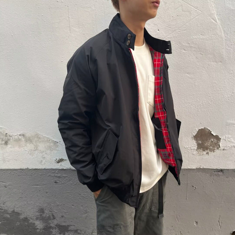 MoveX American Retro Stand-Collar Windproof Jacket