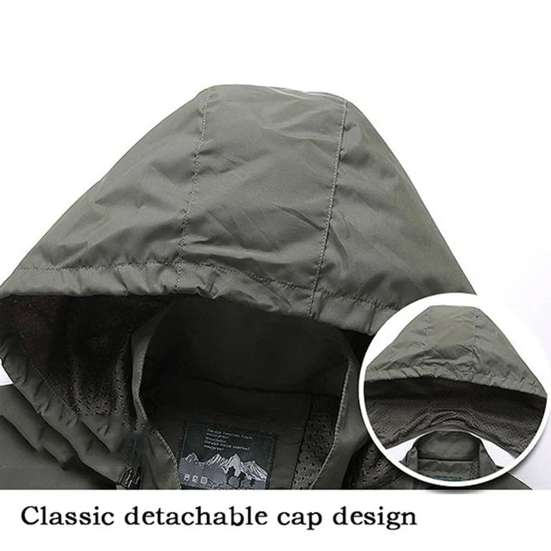 MoveX Hooded Military Field Jacket