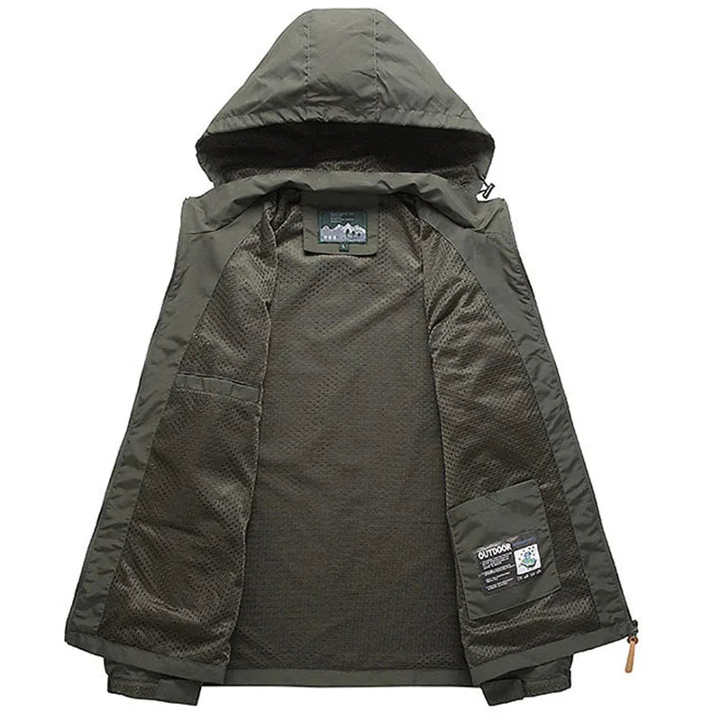 MoveX Hooded Military Field Jacket