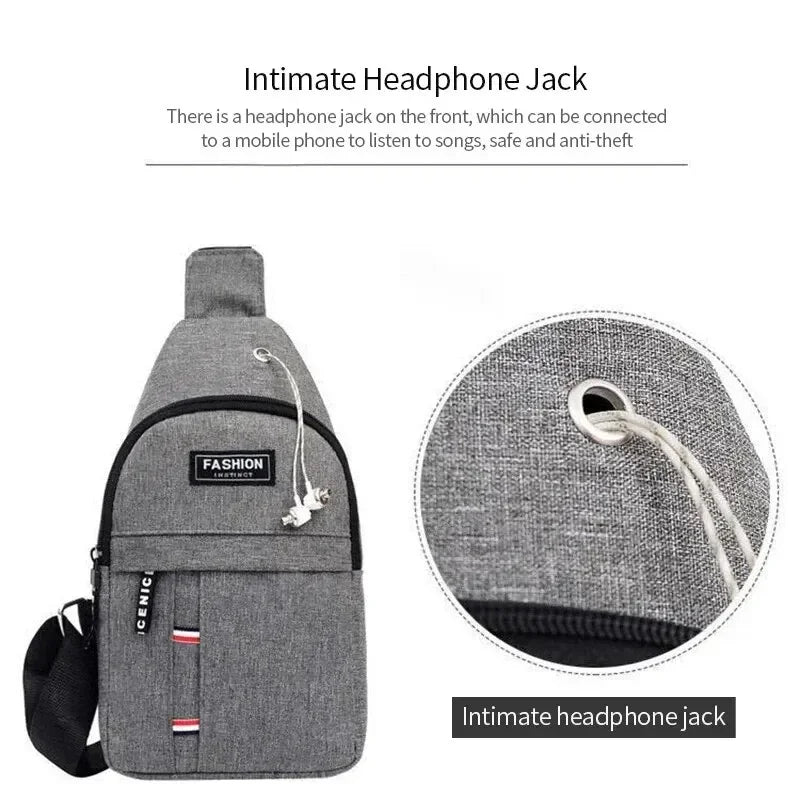 Waterproof Crossbody Sling Bag – Large Capacity