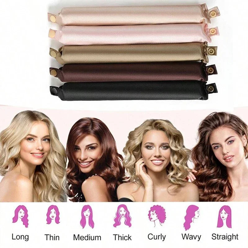 Satin Heatless Curling Rod Headband