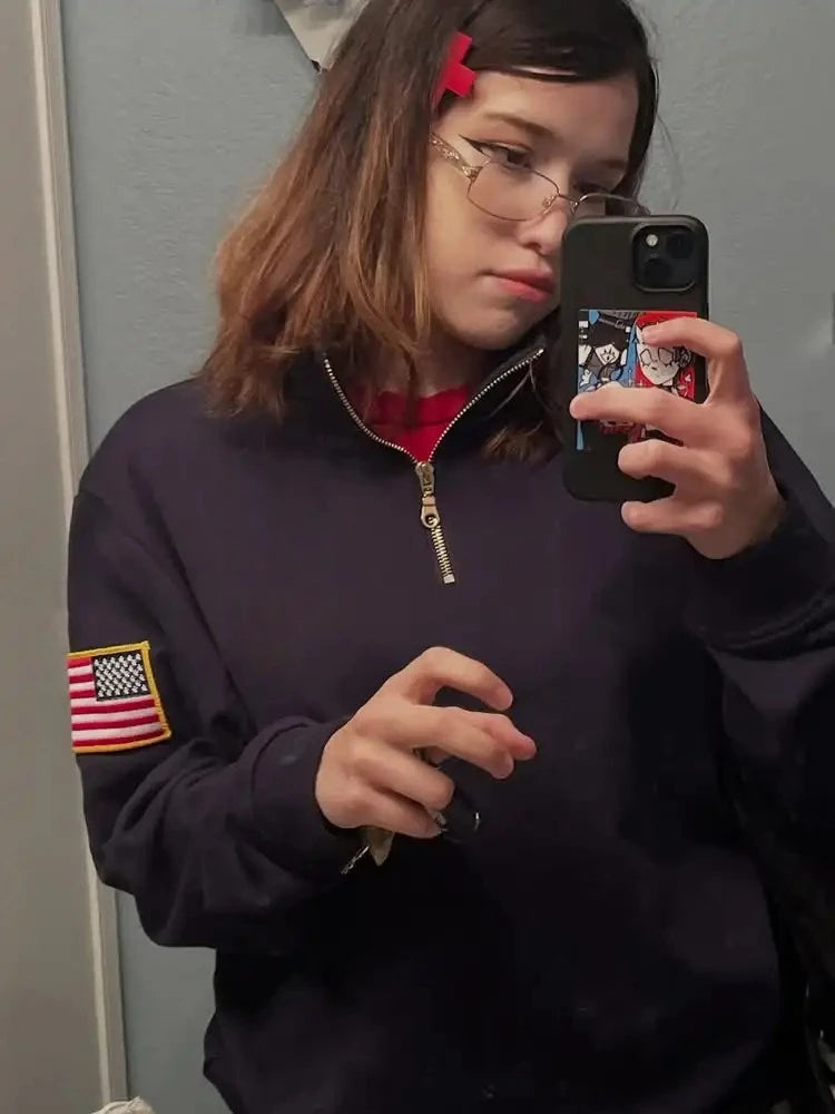MoveX Quarter-Zip Embroidered Fleece Hoodie