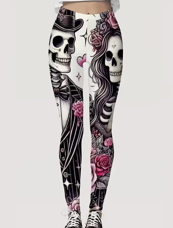 MoveX Women's Skeleton Print Leggings