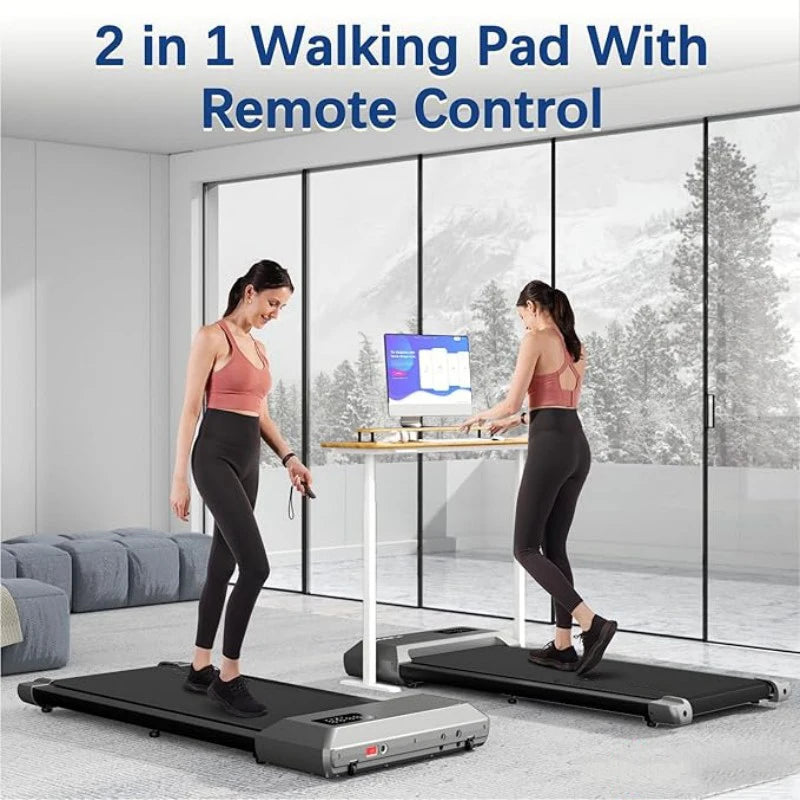 2-in-1 Walking Pad Treadmill – 2.5HP, 300 lb Capacity, LCD Display