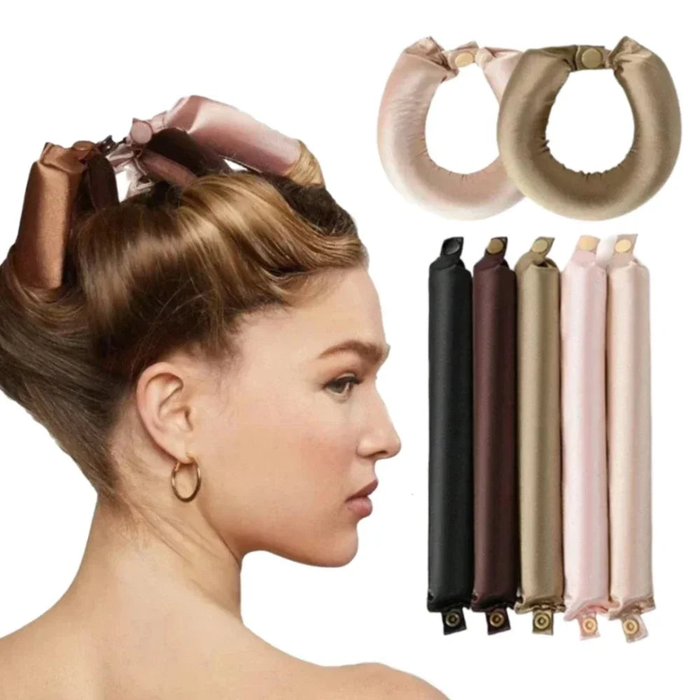 Satin Heatless Curling Rod Headband