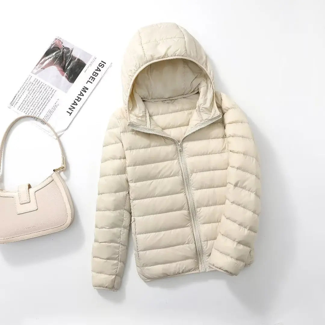MoveX Women's Lightweight Packable Hooded Puffer Jacket
