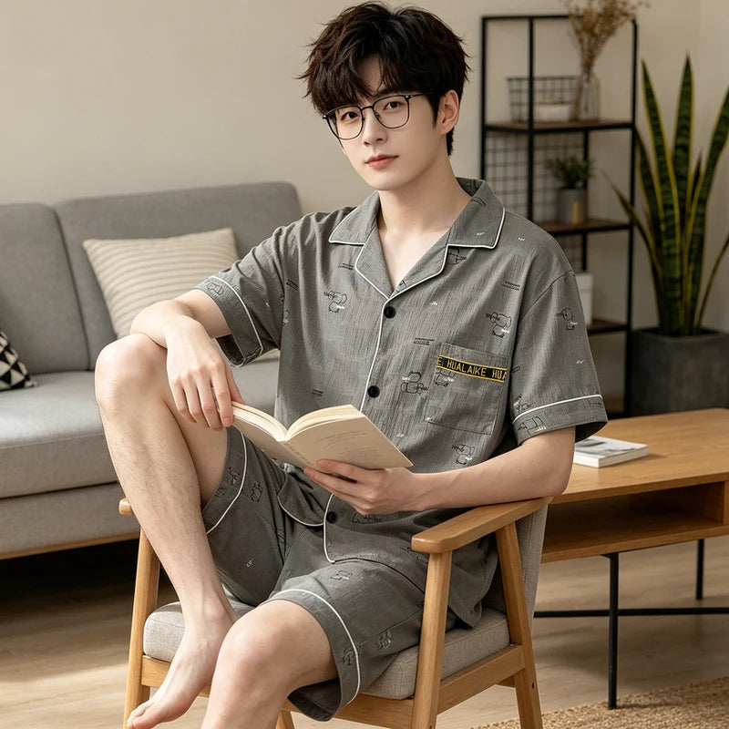 MoveX Men's Soft Lounge Pajama Set