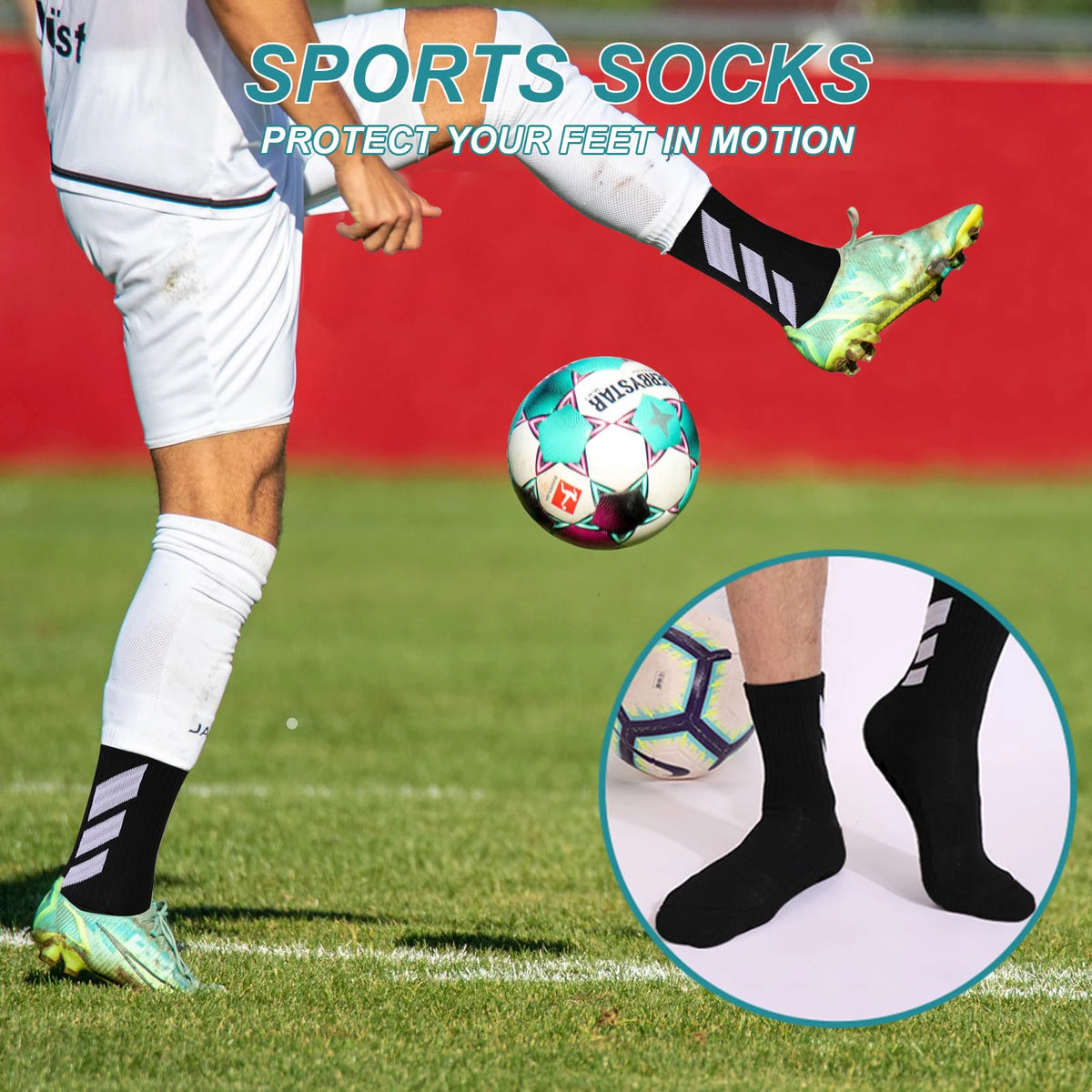 MoveX Anti-Slip Grip Sports Socks
