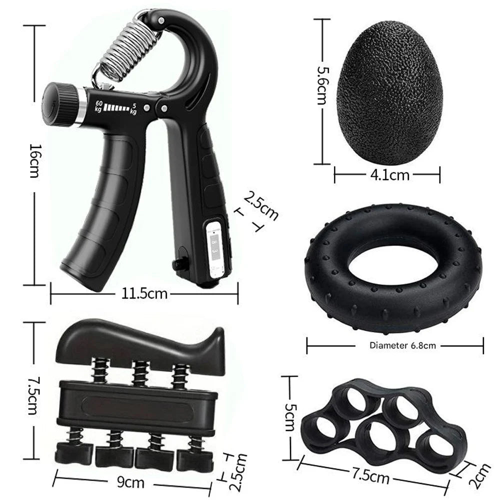 Counting Grip Strength Trainer Set with Finger Exerciser