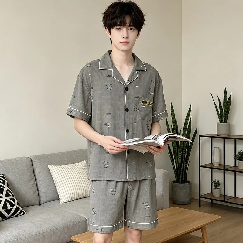 MoveX Men's Soft Lounge Pajama Set