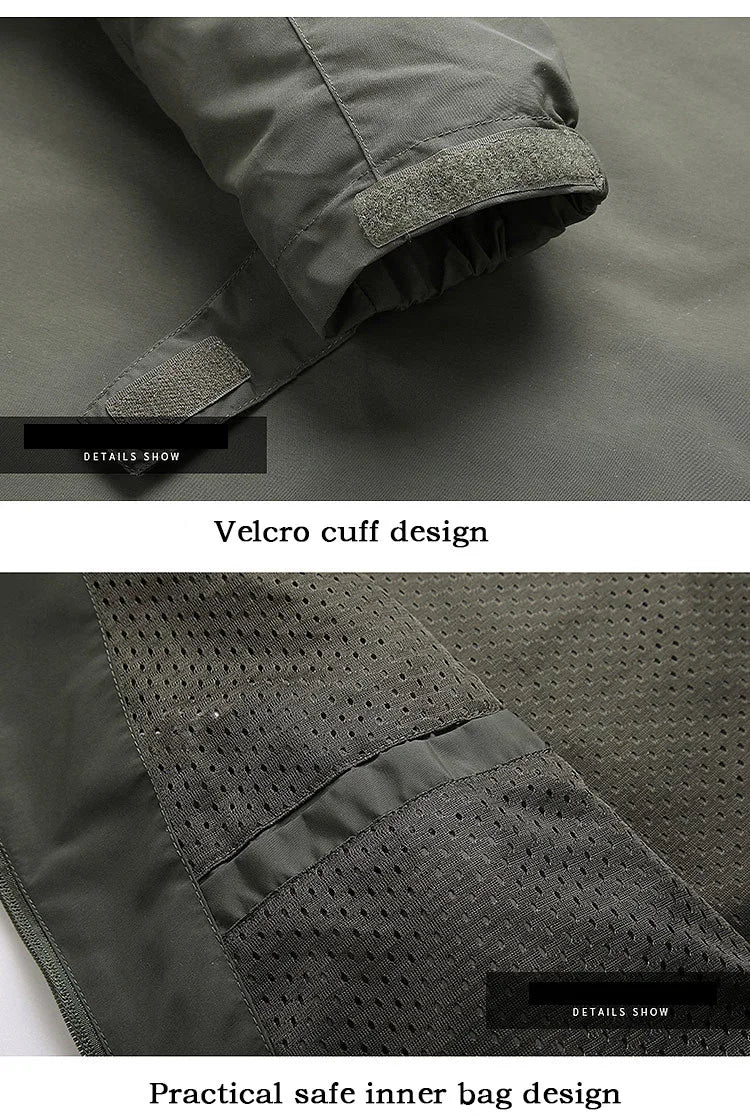 MoveX Hooded Military Field Jacket