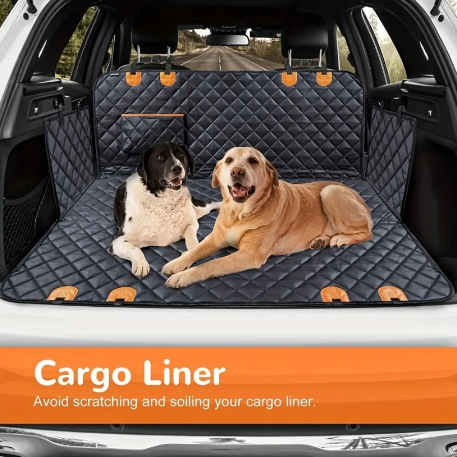 Waterproof Dog Car Seat Cover Hammock – Heavy-Duty, Scratch-Proof, Non-Slip