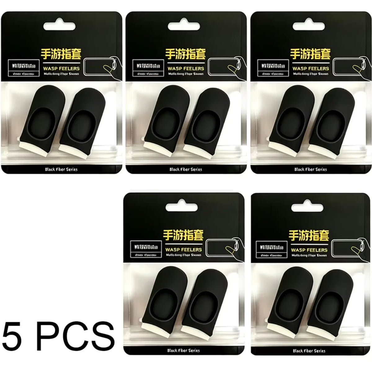 Mobile Gaming Finger Sleeves – Sweatproof Silver Fiber