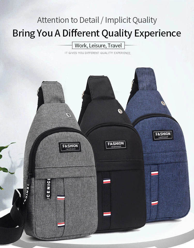 Waterproof Crossbody Sling Bag – Large Capacity