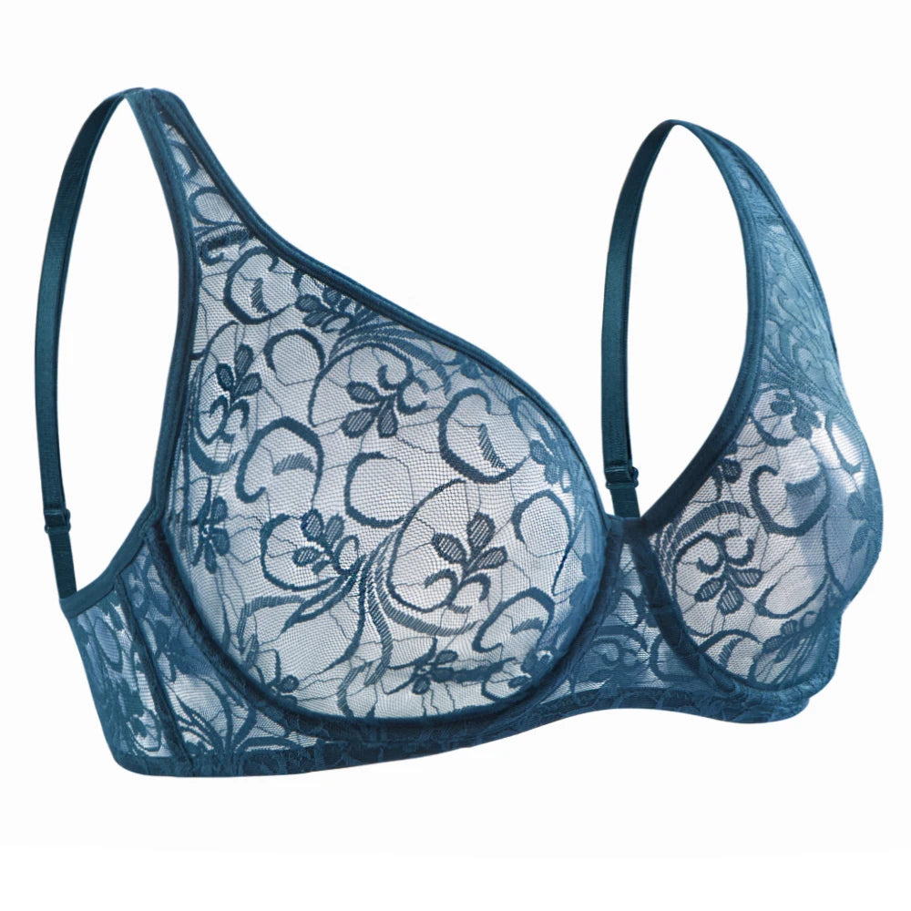MoveX Women's Lace Embroidered Underwire Bra