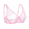 MoveX Women's Lace Embroidered Underwire Bra