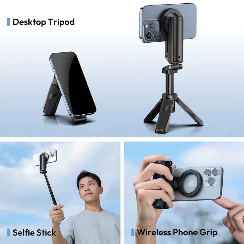 Ulanzi JJ03 Magnetic Phone Tripod & Selfie Stick with Remote
