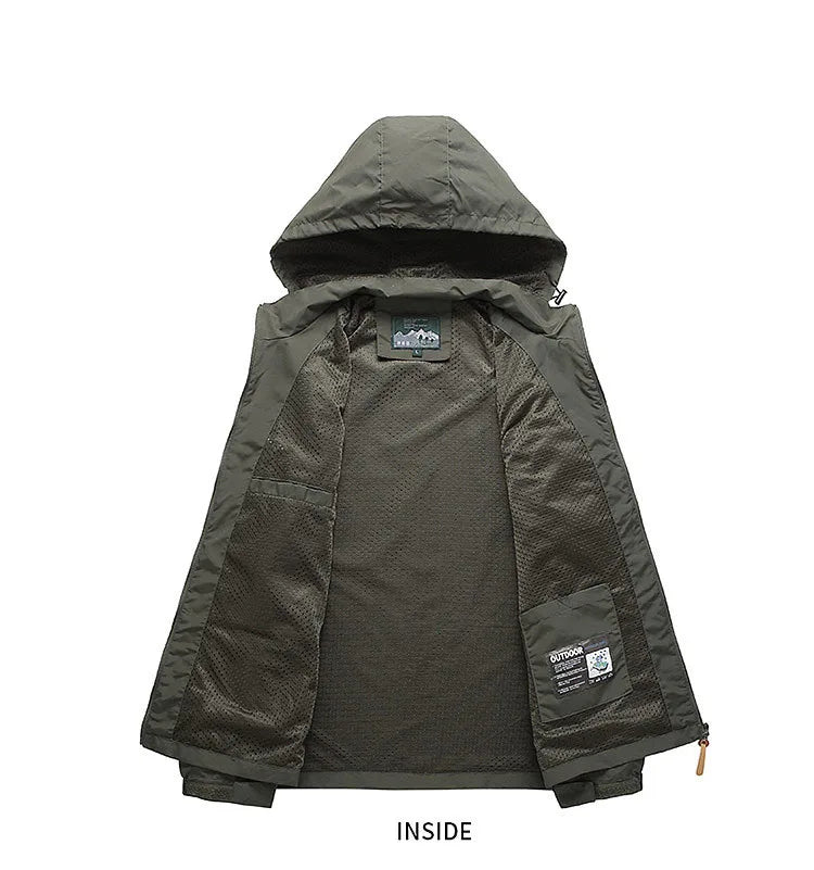 MoveX Hooded Military Field Jacket