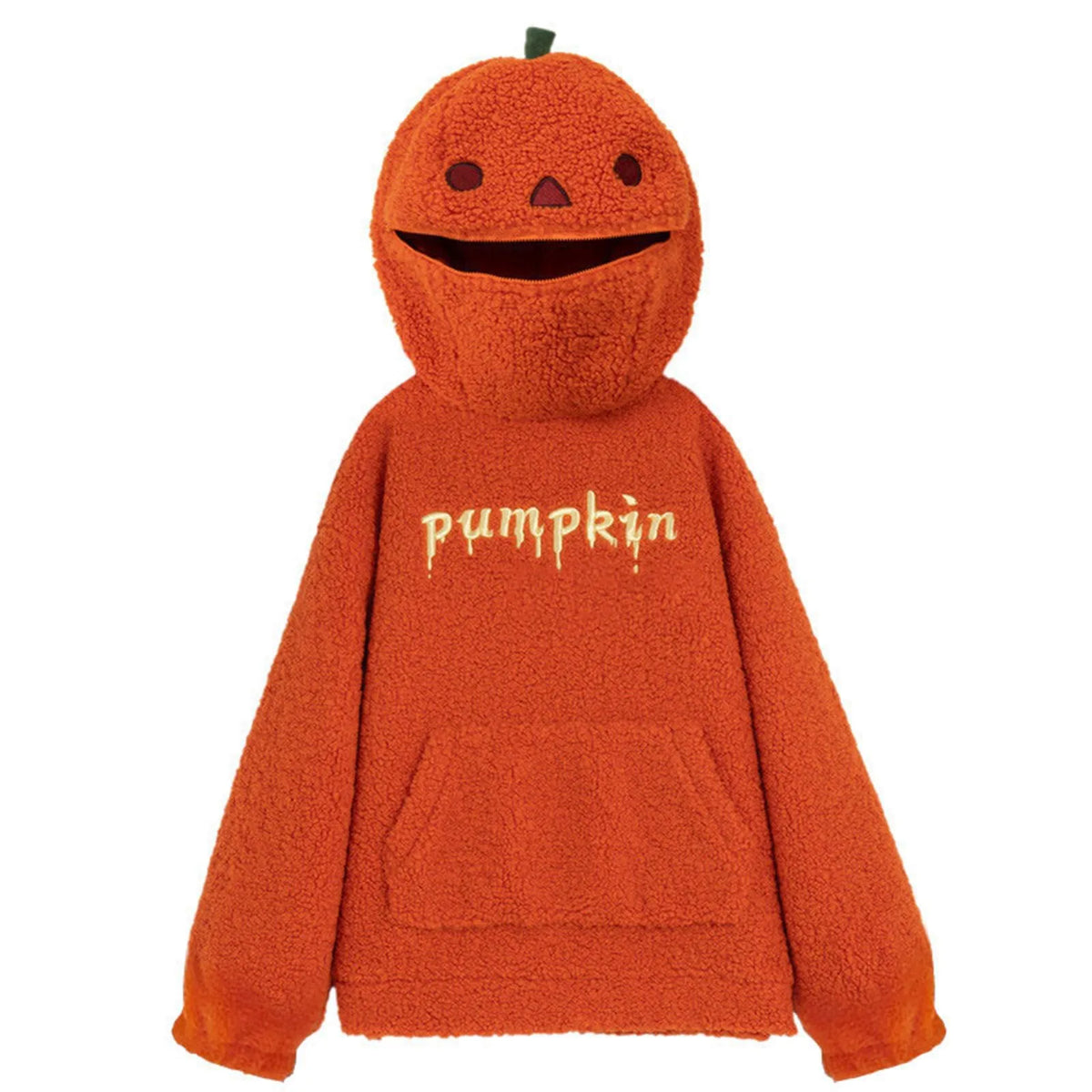 MoveX Women's Halloween Pumpkin Fleece Hoodie