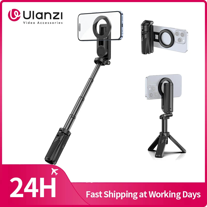 Ulanzi JJ03 Magnetic Phone Tripod & Selfie Stick with Remote