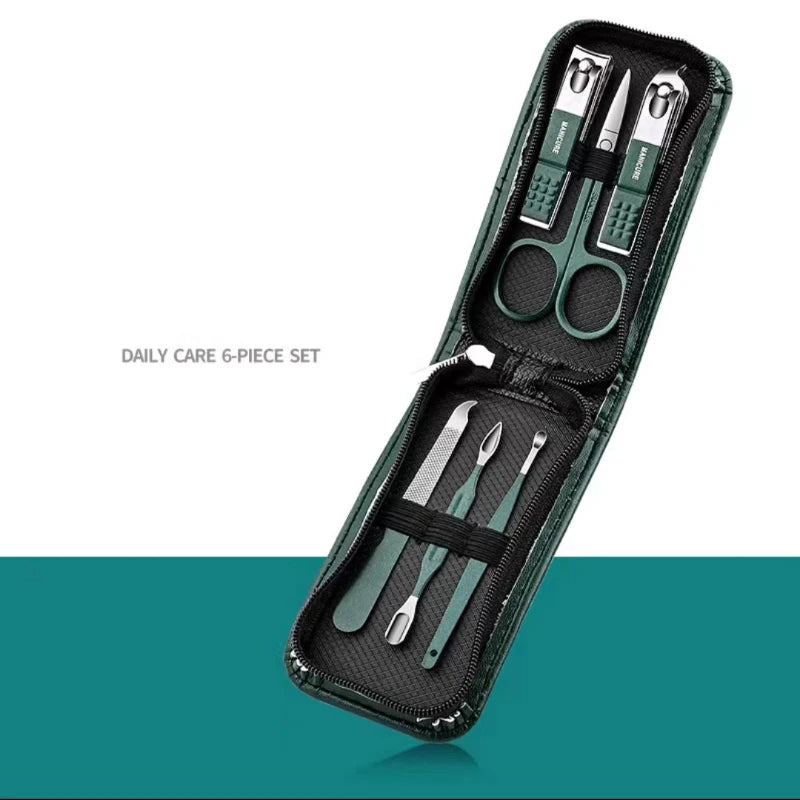 6-Piece Stainless Steel Nail Clipper & Manicure Set