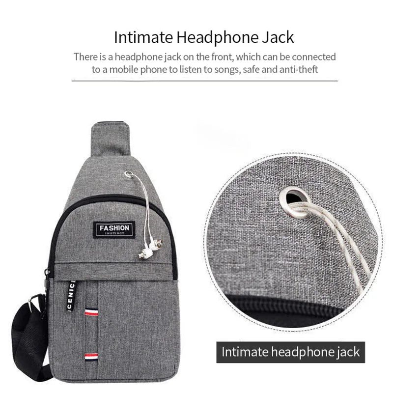 Waterproof Crossbody Sling Bag – Large Capacity