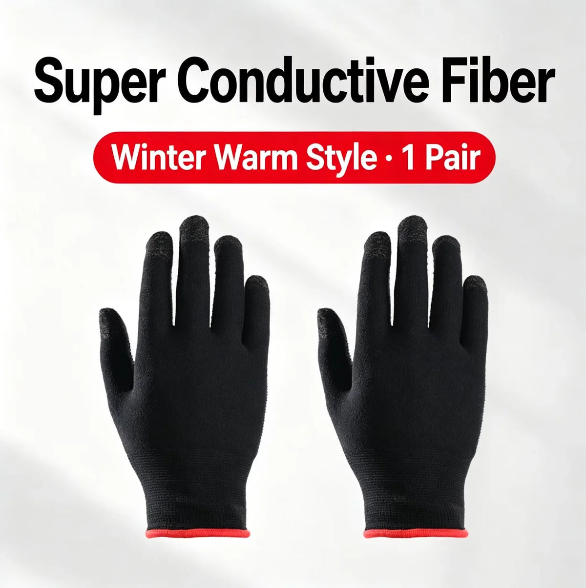 Mobile Gaming Finger Sleeves – Sweatproof Silver Fiber