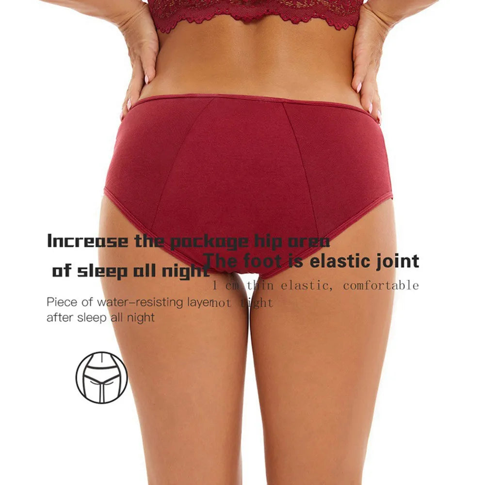 MoveX Women's Leak-Proof Cotton Period Underwear