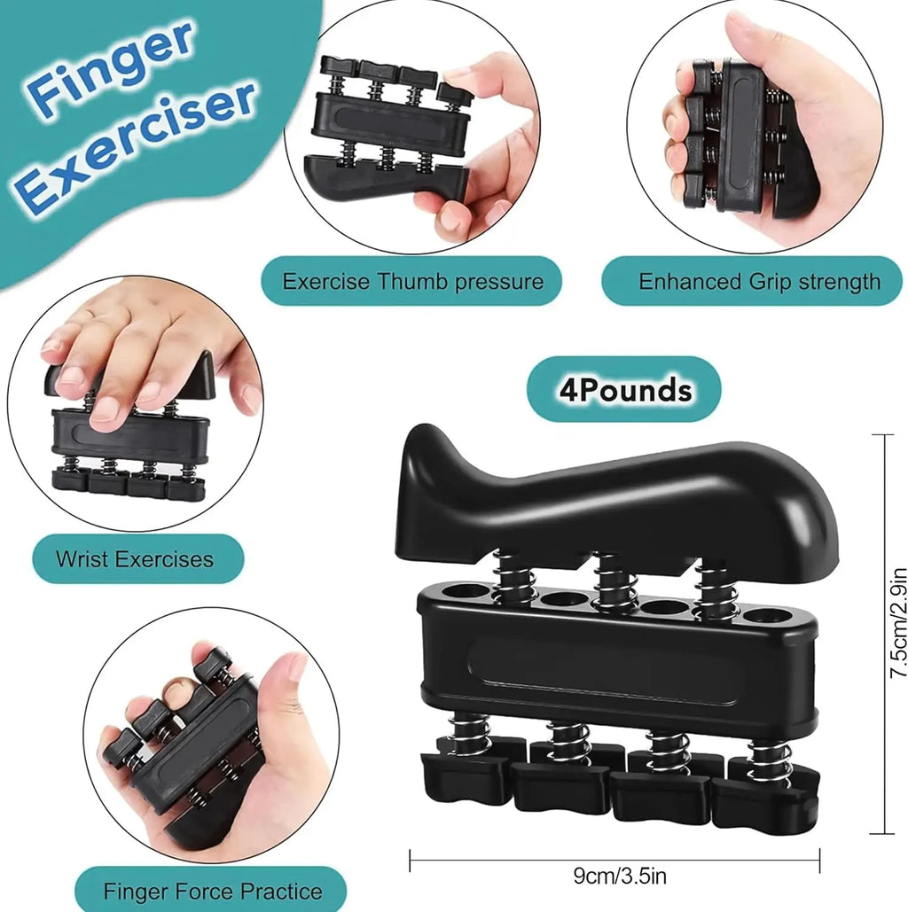 Counting Grip Strength Trainer Set with Finger Exerciser