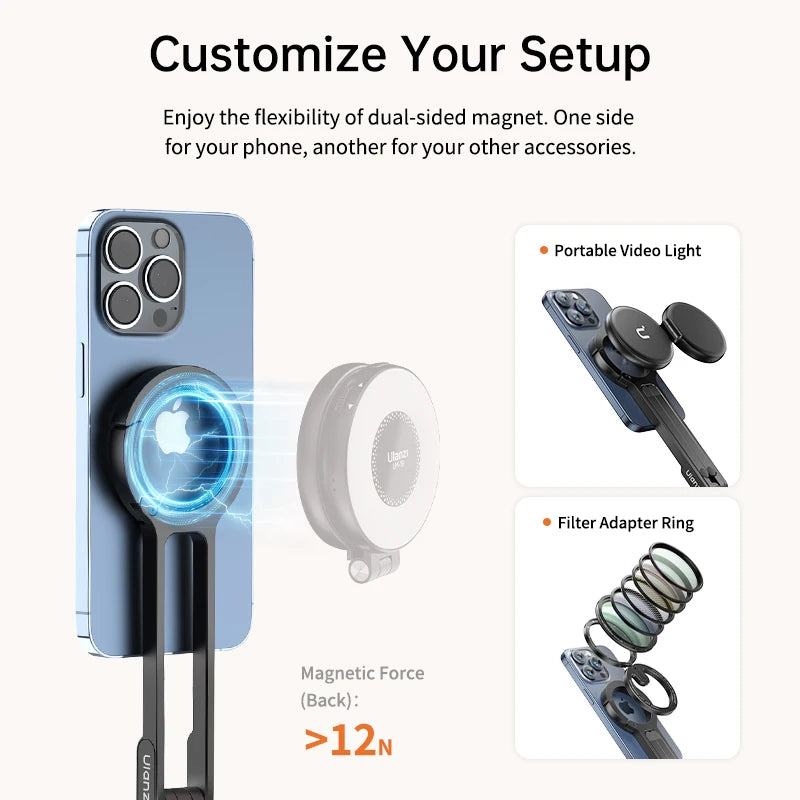 Ulanzi MA30 MagSafe Magnetic Phone Tripod & Stand