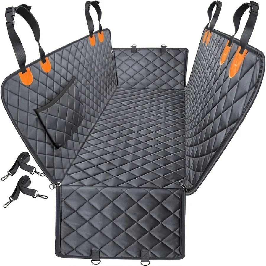 Waterproof Dog Car Seat Cover Hammock – Heavy-Duty, Scratch-Proof, Non-Slip